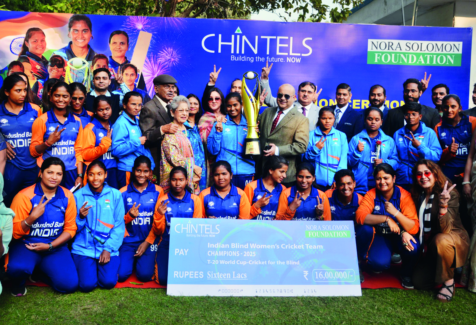 Indian women’s blind team felicitated