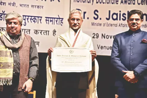 IIM Calcutta awards honorary doctorate to External Affairs Min S Jaishankar for contributions to diplomacy and public service