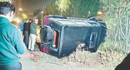 Nelson Mandela Marg: One dead, two injured in high-speed Mercedes crash