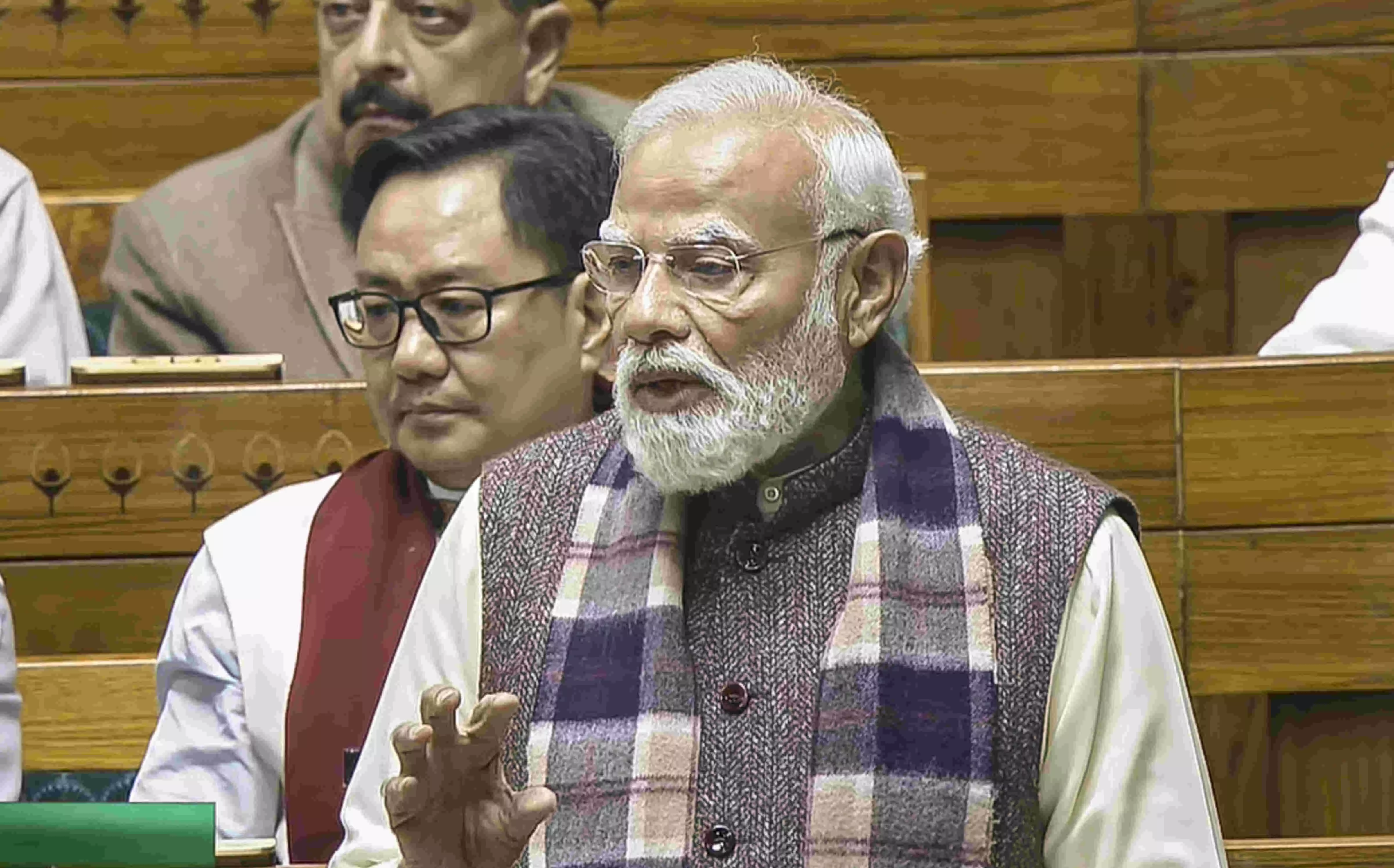 Vande Matram stood solid as rock despite British oppression: PM Modi in Lok Sabha Vande Matram stood solid as rock despite British oppression: PM Modi in Lok Sabha
