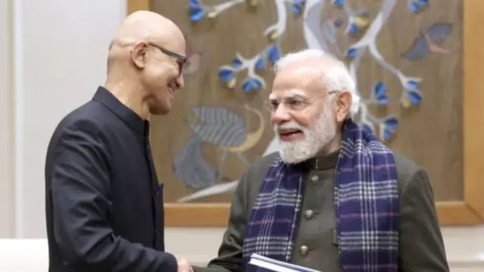 Microsoft CEO Satya Nadella meets PM Modi, to invest $17.5 billion in India Microsoft CEO Satya Nadella meets PM Modi, to invest $17.5 billion in India