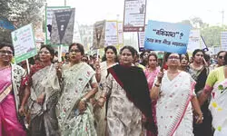 TMC women’s wing holds march on 79th Constituent Assembly anniv TMC women’s wing holds march on 79th Constituent Assembly anniv