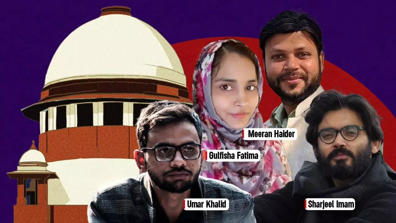 SC reserves order on bail pleas of Umar Khalid, Sharjeel Imam in Delhi riots case SC reserves order on bail pleas of Umar Khalid, Sharjeel Imam in Delhi riots case