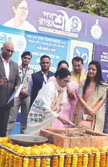 Mamata unveils over Rs 8,487 cr road push: 20,030 km to be built Mamata unveils over Rs 8,487 cr road push: 20,030 km to be built