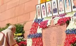 PM Modi, parliamentarians pay tribute to security personnel killed in 2001 Parliament attack PM Modi, parliamentarians pay tribute to security personnel killed in 2001 Parliament attack