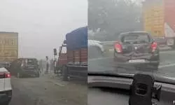 Multiple vehicles collide on Noida Expressway due to dense fog, many injured Multiple vehicles collide on Noida Expressway due to dense fog, many injured