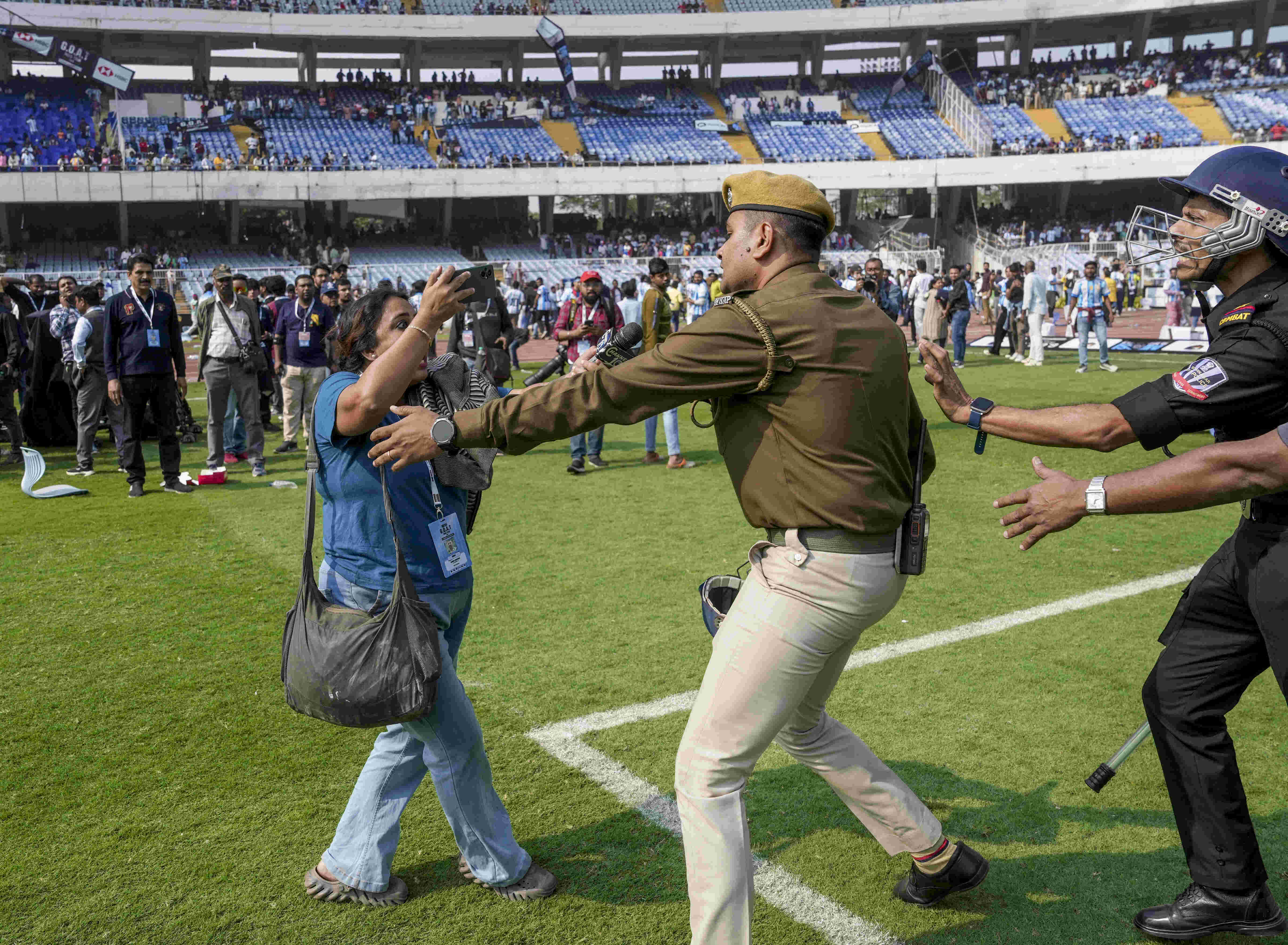 Messi event chaos Bengal police summon 6 event managers for quizzing arrest 5 for vandalism