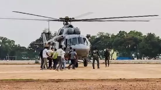 CRPF man, injured in blast during anti-Naxal op, airlifted to Delhi for treatment CRPF man, injured in blast during anti-Naxal op, airlifted to Delhi for treatment