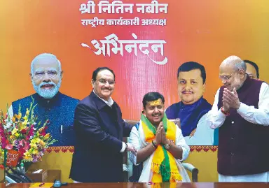 Nitin Nabin assumes charge as BJP’s national working president Nitin Nabin assumes charge as BJP’s national working president