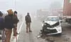 Over 12 injured as fog causes major pile-up near Gr Noida Over 12 injured as fog causes major pile-up near Gr Noida