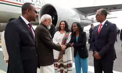PM Modi arrives in Ethiopia on second leg of three-nation tour PM Modi arrives in Ethiopia on second leg of three-nation tour