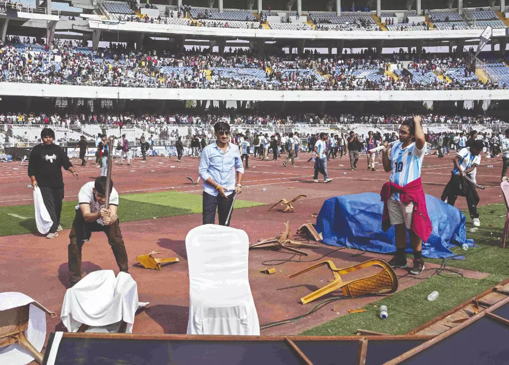 Messi event chaos: SIT inspects Salt Lake Stadium, another held Messi event chaos: SIT inspects Salt Lake Stadium, another held