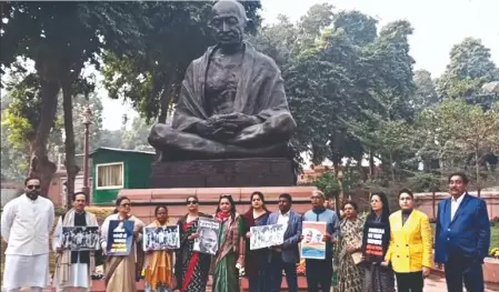 TMC MPs protest MGNREGA name change, accuses Centre of ‘desecrating’ scheme’s soul TMC MPs protest MGNREGA name change, accuses Centre of ‘desecrating’ scheme’s soul
