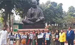 TMC MPs protest MGNREGA name change, accuses Centre of ‘desecrating’ scheme’s soul TMC MPs protest MGNREGA name change, accuses Centre of ‘desecrating’ scheme’s soul