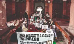 Passage of G RAM G Bill in Parl  leads to dharna as Oppn cries foul