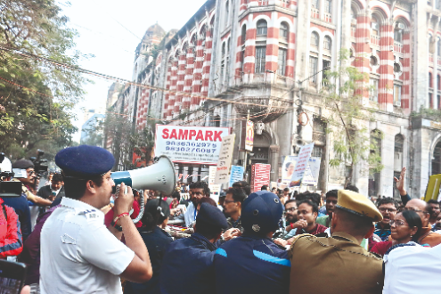 BLOs protest outside CEO office over workload, lack of clarity from EC