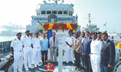 Anti-submarine warfare shallow water craft ‘Anjadip’ delivered to Navy