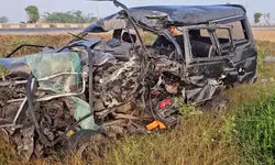 Four killed in car-bus collision in Andhra