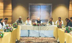 Shah outlines BJP action plan, projects Dilip Ghosh as key face Shah outlines BJP action plan, projects Dilip Ghosh as key face