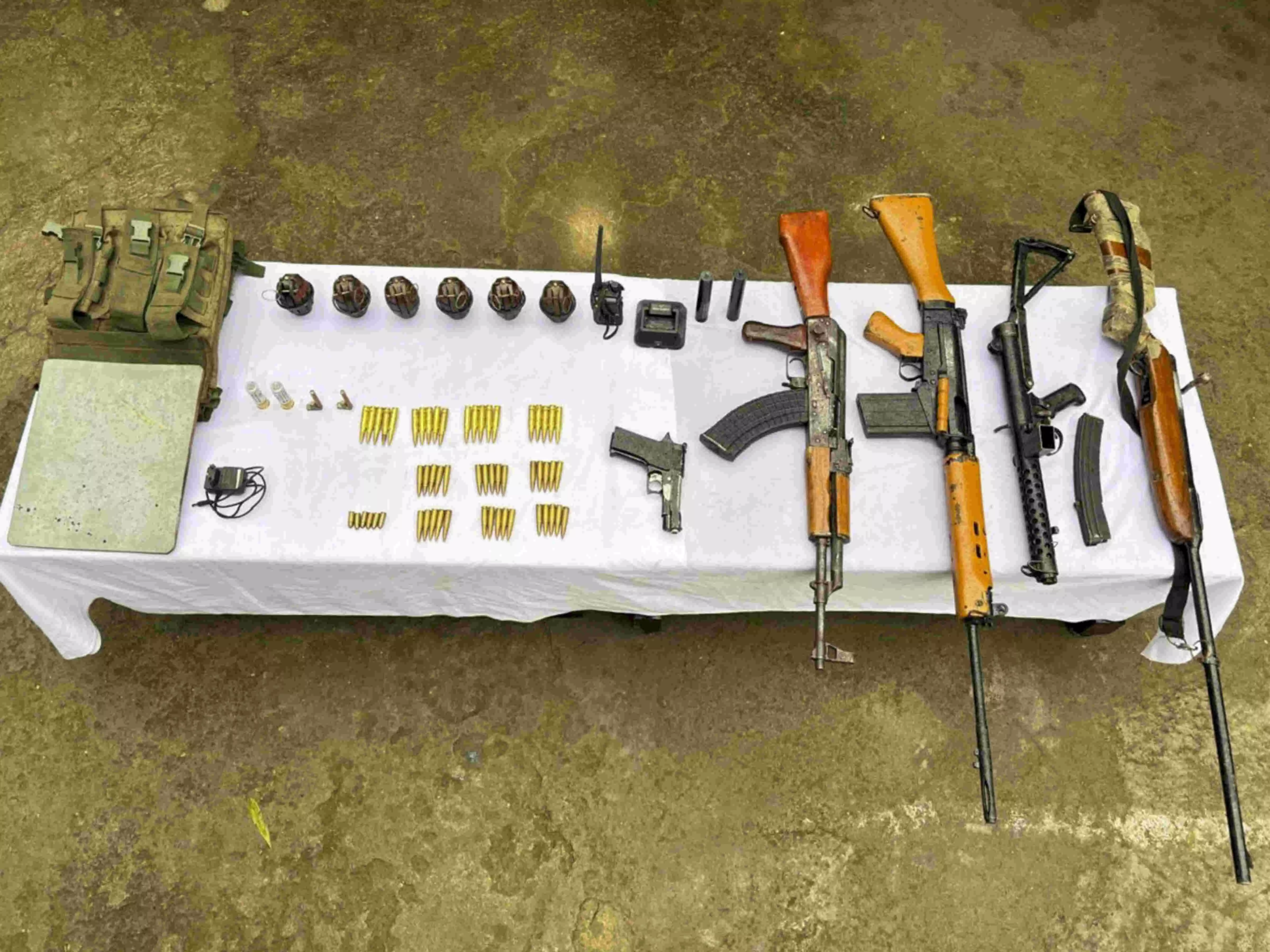 Arms, large cache of explosives seized in Manipurs Kakching