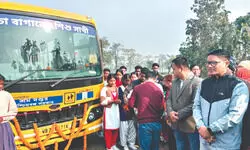 ‘Cha Baganer Shishu Sathi’ school bus service launched in Alipurduar