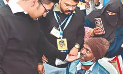 Abhishek visits Sebaashray II camp in Satgachia, interacts with beneficiaries