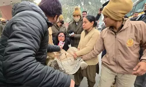 TMC MPs detained for protesting outside Amit Shahs office, allege misuse of ED