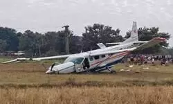 Six people injured as aircraft makes crash landing near Rourkela Six people injured as aircraft makes crash landing near Rourkela