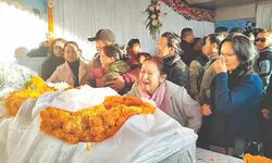 Thousands line roads as Prashant Tamang’s body reaches Darjeeling