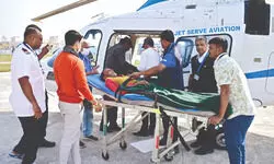 Two pilgrims airlifted from Gangasagar Mela, admitted to MR Bangur