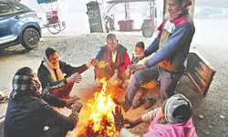 City in cold lock at 30C