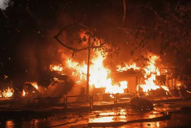 Massive fire destroys over 40 shops at Unit-1 Market in Bhubaneswar