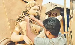 Saraswati Puja rush keeps Balurghat clay artisans busy