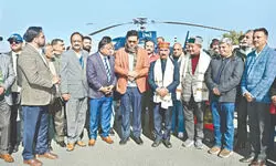 Himachal CM Sukhu flags off helicopter services between Shimla and Manali Himachal CM Sukhu flags off helicopter services between Shimla and Manali