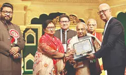 Ajay Pohankar conferred Sangeet Samman at 74th Dover Lane Music Conference Ajay Pohankar conferred Sangeet Samman at 74th Dover Lane Music Conference