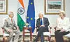 Jaishankar hopeful of   new phase in India-EU   ties as Antonio Costa,   von der Leyen arrive