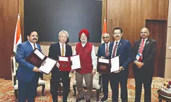 GAIL, K LINE, JM Baxi ink LNG shipping equity pact