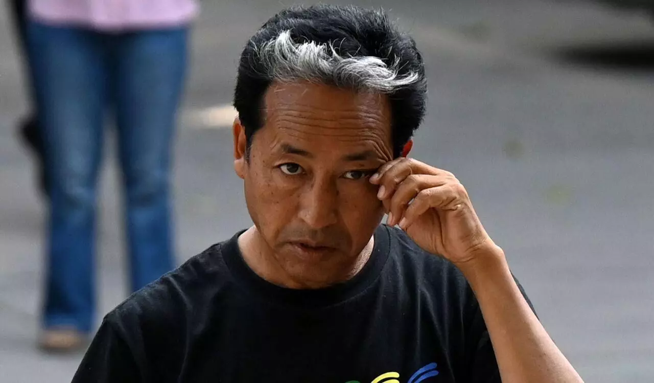 Sonam Wangchuk taken to AIIMS Jodhpur after complaining of stomach pain Sonam Wangchuk taken to AIIMS Jodhpur after complaining of stomach pain