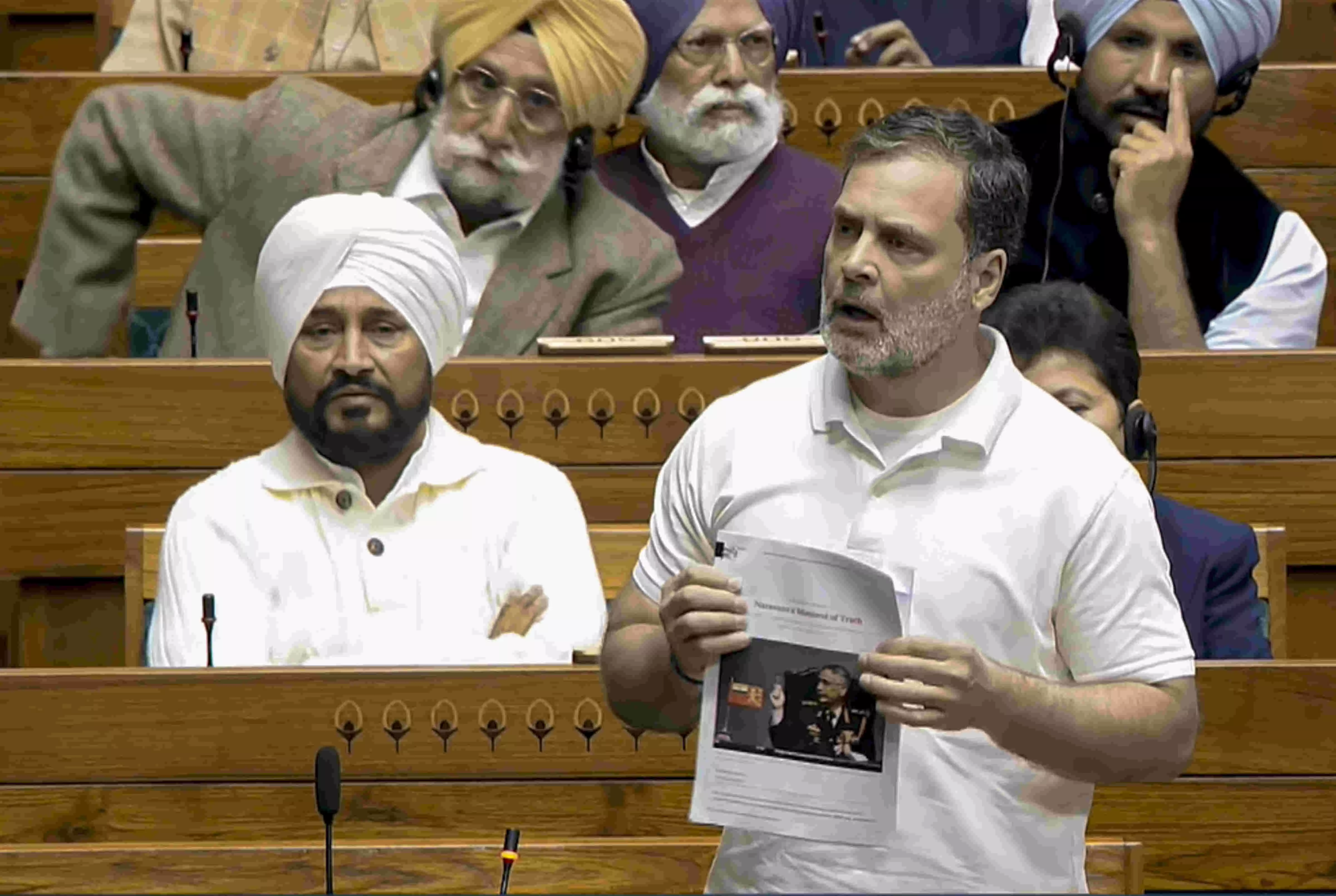 Fierce govt-Oppn showdown in LS over Rahul Gandhi’s mention of ex-Army chief’s unpublished memoir