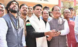 CM Sai and group captain Shukla successfully launch rocket built by children