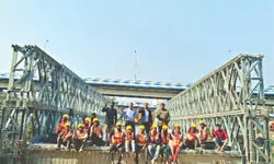 GRSE launches KMDA bridge at Lake Town