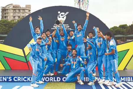 Six-star India: U-19 men rule again