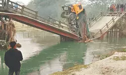 Dumper breaks rural bridge in Alipurduar