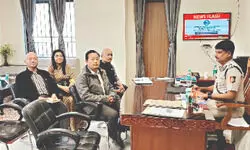 Sikkim delegation meets Siliguri CP over paramedical institute graft