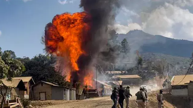 Houses torched, shots fired in Manipurs Ukhrul, internet services suspended