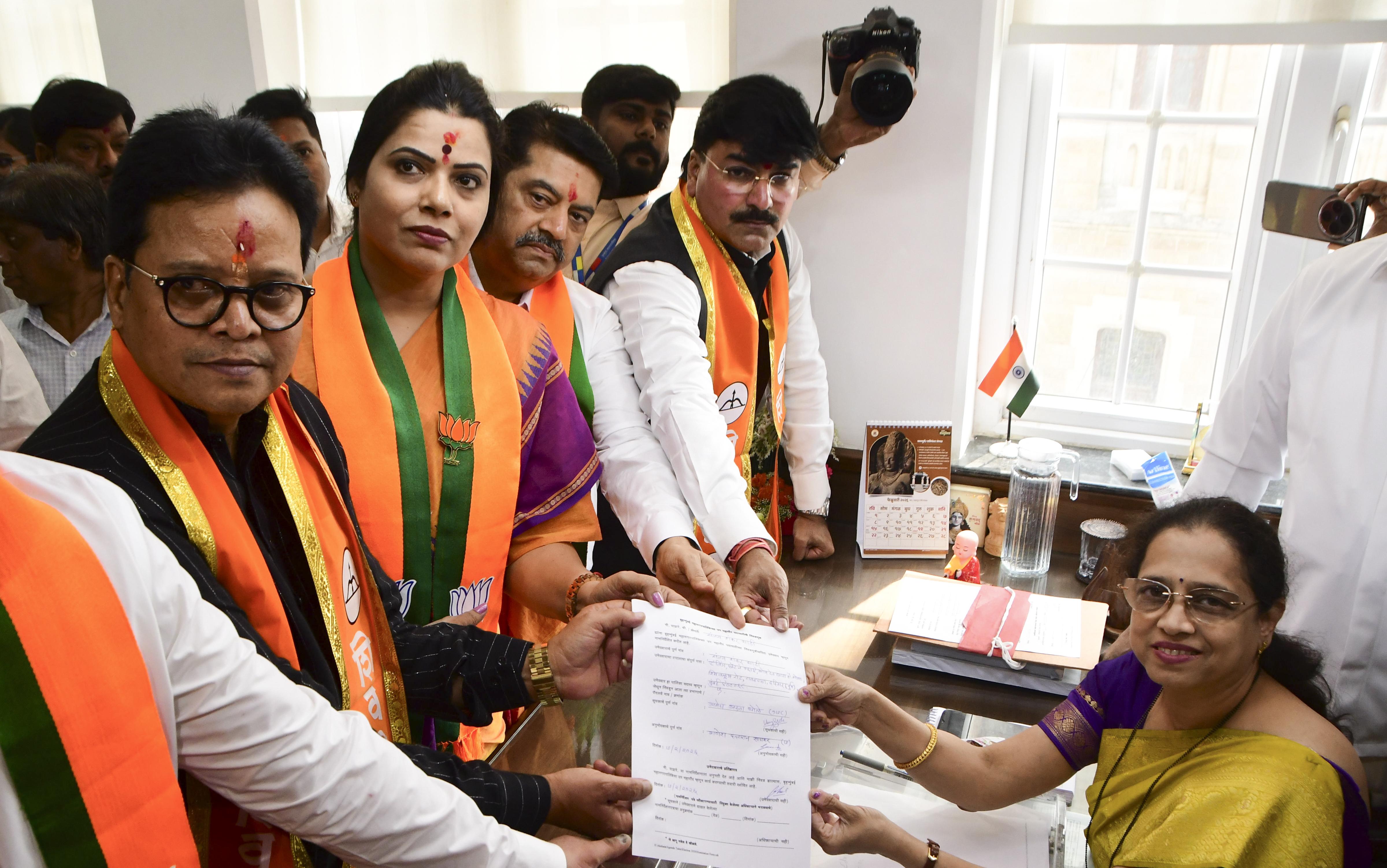 BJP corporator Ritu Tawde elected Mumbai’s mayor; Shiv Sena’s Sanjay Ghadi becomes deputy mayor