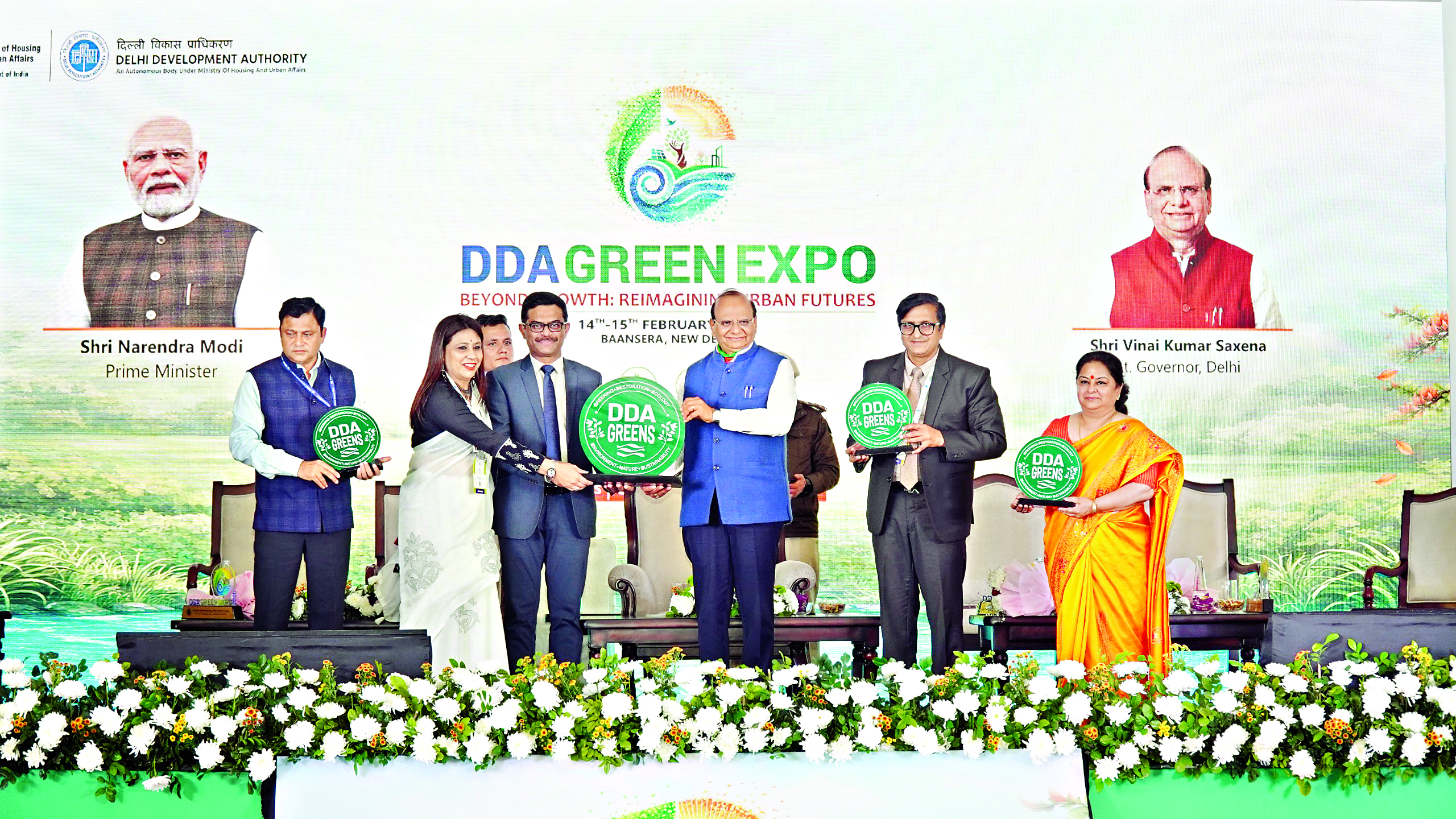 L-G Saxena inaugurates maiden ‘DDA Green Expo’ L-G Saxena inaugurates maiden ‘DDA Green Expo’