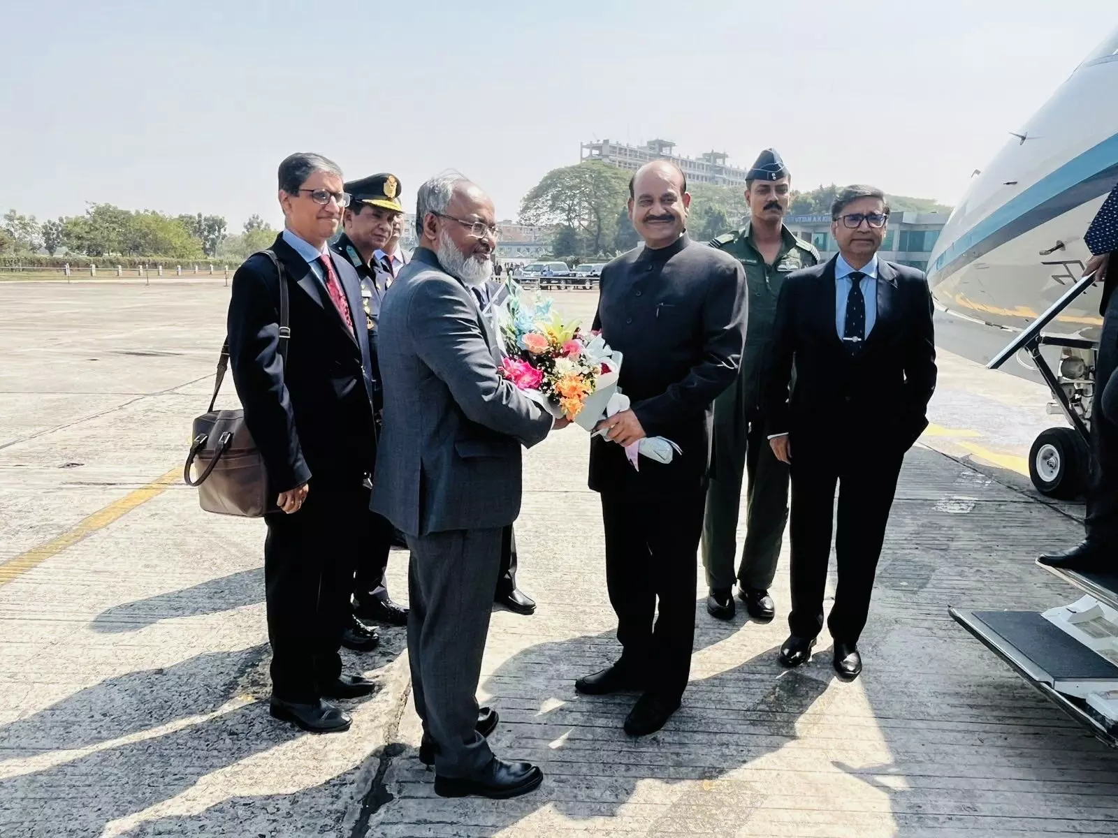 Om Birla reaches Dhaka for swearing-in of new BNP govt in Bangladesh