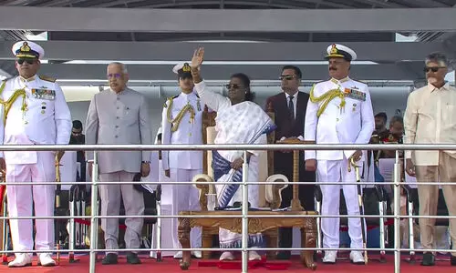 Indian Navy vigilant in safeguarding countrys maritime interests: Prez Murmu Indian Navy vigilant in safeguarding countrys maritime interests: Prez Murmu