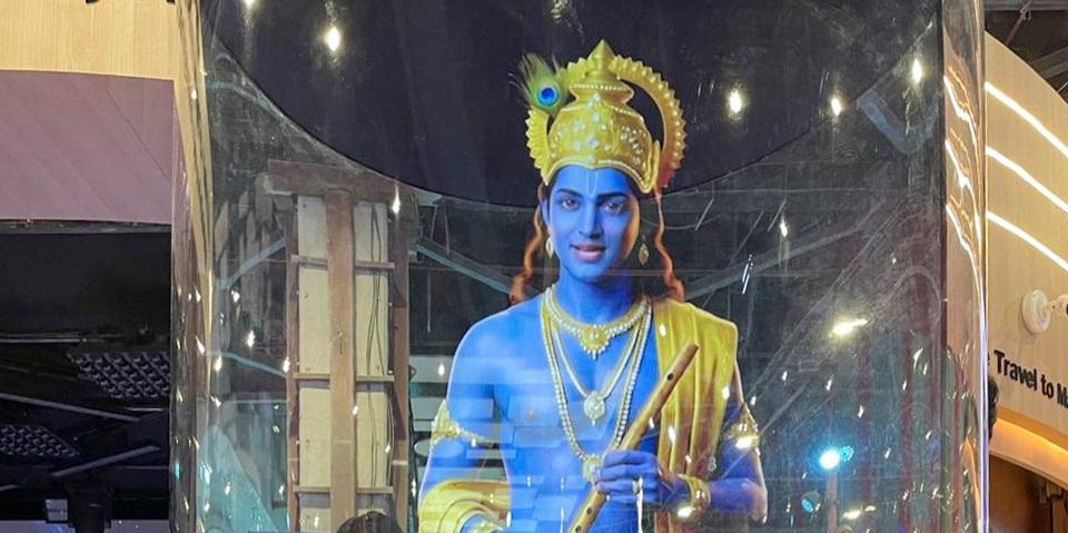 Artificial intelligence, hologram tech bring Arjuna, Lord Krishna at AI Summit